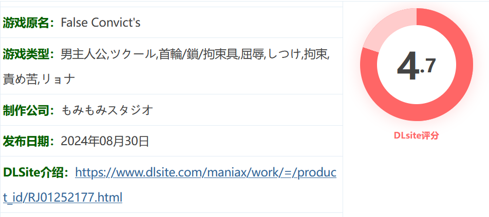 图片[1]-w521 False Convict’s Ver1.0 AI汉化版 [新作/814.5M]-乐游二次元